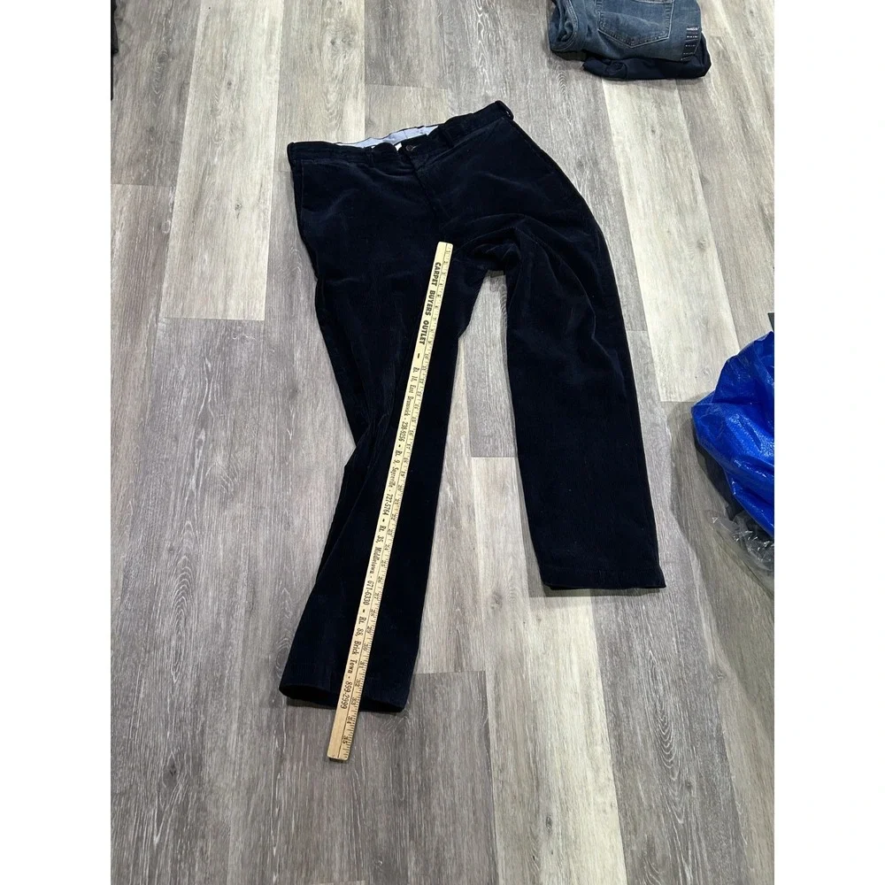 Polo Ralph Lauren Corduroy Pants Mens 38x32 Navy Blue Classic‎ Fit Slash Pockets